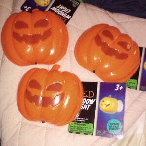 NWT! LED Pumpkin Window Lights